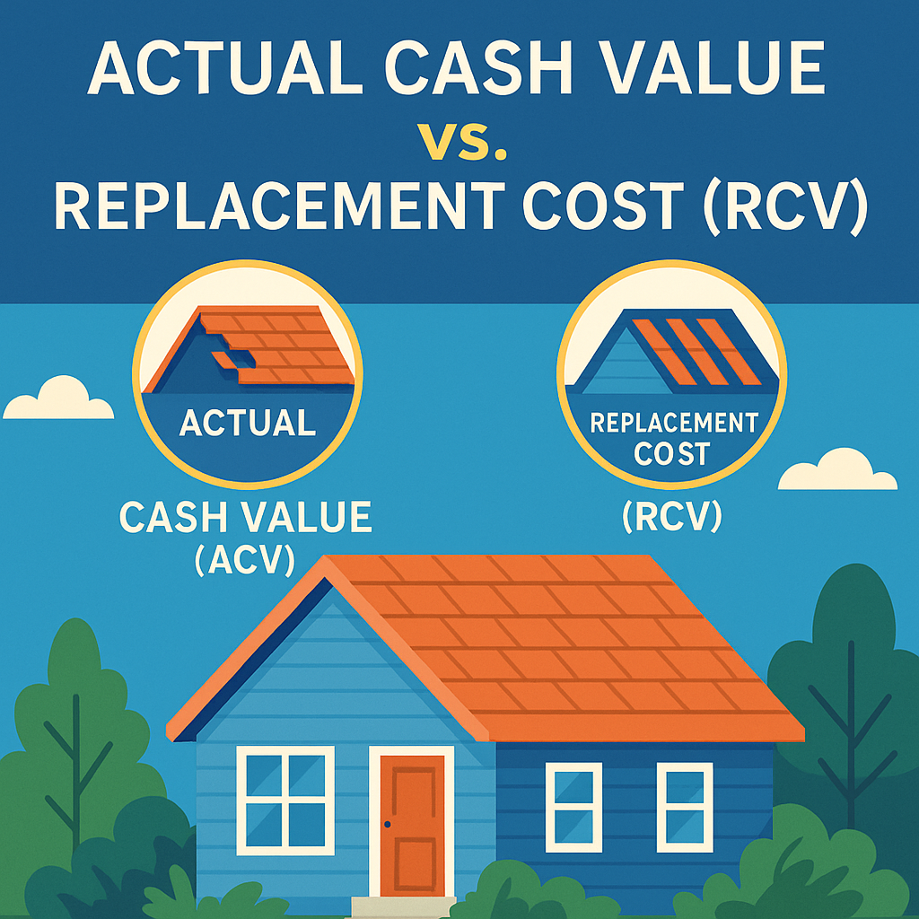 The Homeowner’s Guide to Understanding Actual Cash Value (ACV) vs. Replacement Cost (RCV)