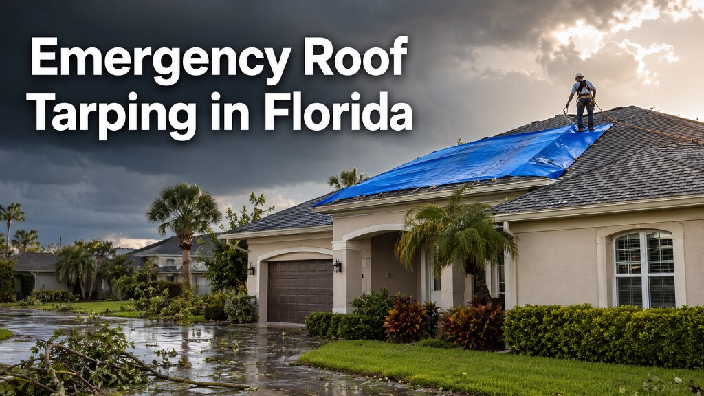 Emergency Roof Tarping in Florida: What It Costs, What Insurance Actually Pays, and How Long You Have